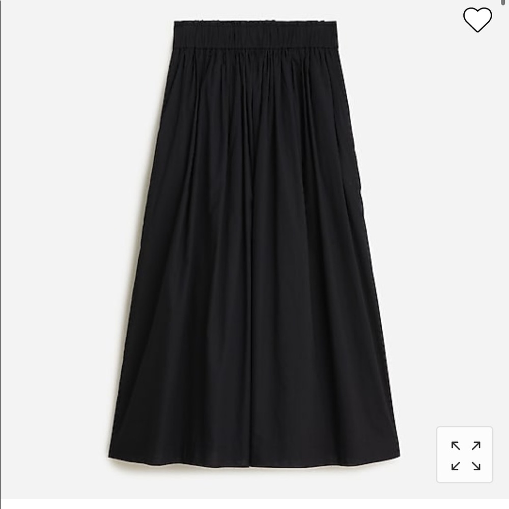 Jcrew pull on cotton voile midi skirt size m NWT